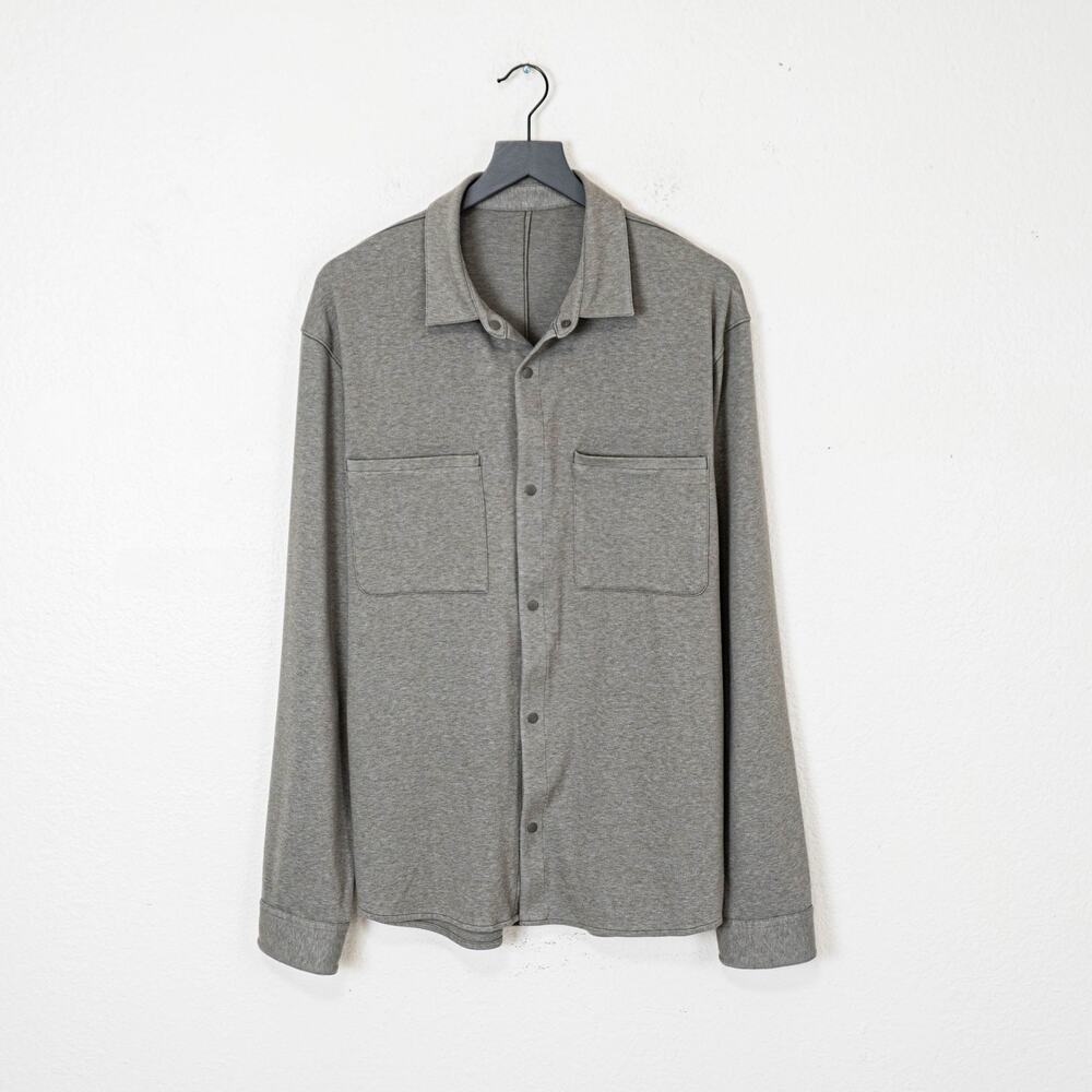 Lululemon Soft Knit Overshirt flannel Heathered Rover size 2XL